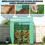 Tomatväxthus Grön 170 x 68 x 200 cm Plastfolie