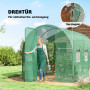 Folieväxthus Grön 300 x 200 x 200 cm Plast
