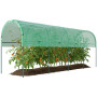 Växthus Grön 400 x 120 x 170 cm Plastfolie Med Bågtak