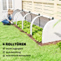 Tunnel Växthus Vit 395 x 100 x 80 cm Plastfolie