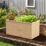 Odlingslåda Brun 152 x 77 x 77 cm Trä