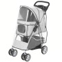 Hopfällbar Hund- Och Kattvagn Grå 77 x 44 x 102 cm