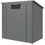 Vattentätt Garagetält Mörkgrå 1,9 x 1,2 m Med Rullbar Dragkedjedörr