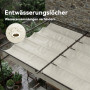 Pergola Terrassendach Vit 4 x 3 m Aluminium Med Justerbart Tak