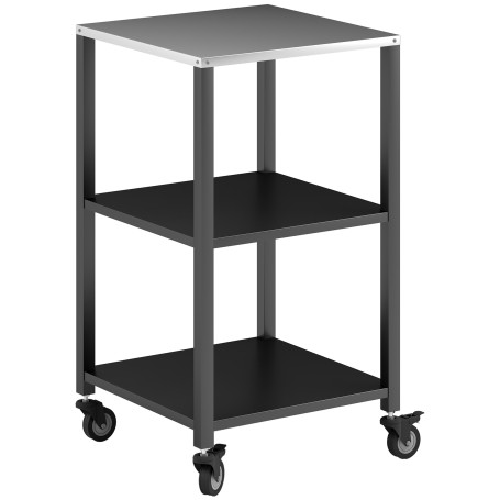 Grillvagn Svart 50 x 50 x 90 cm Rostfritt Stål