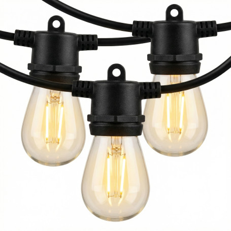 Globlampor Ljusslinga RGBW Vit IP44 Vattentät