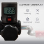 Pedaltränare Svart Justerbar Höjd Och Längd Med LCD-display