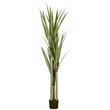 Konstgjord Yucca Smaragdgrön 190 cm Plast i Kruka