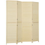Rumsavdelare Natur 180 x 180 cm Bambu 4-Delad