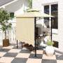 Grillpaviljong Beige 242 x 149 x 248 cm Vattenavvisande Flamhämmande