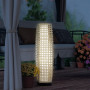 Solcellsgolvlampa Brun Rattan LED Med Ljussensor IP44