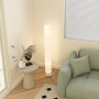 Golvlampa Vit 120 cm Polyester Med 2 x E27 Sockel