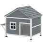 Kattstuga Grå 101 x 72,5 x 81 cm Trä 2 Våningar