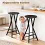 Fällbar Barstol Svart 34 x 30 x 70 cm Stål 2-pack
