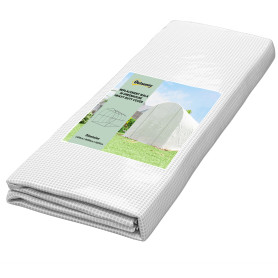 Växthusfolie Vit 4 x 2 m Polyeten Med Dörr Och 8 Fönster