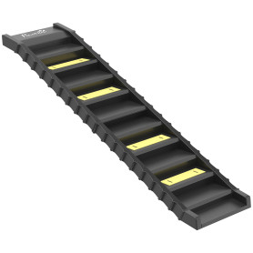 Hopfällbar Hundramp Svart 154 x 40 cm Halkfri 68 kg