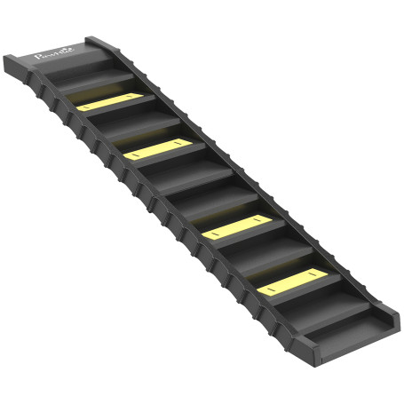 Hopfällbar Hundramp Svart 154 x 40 cm Halkfri 68 kg