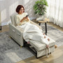 3-i-1 Bäddfåtölj Beige Med Bäddfunktion För Vardagsrum