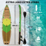 Uppblåsbar SUP-Board Med Kajaksäte Grön 335 cm Set
