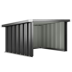 Garage För Robotgräsklippare Grå 108 x 86 x 62,5 cm Stål