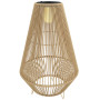 Solcells Golvlampa Brun Rattan LED Boho IP44 Vattentät