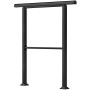 Justerbart Trappräcke Svart 94 cm Metall För 2–3 Trappsteg