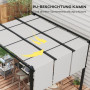 Pergola Solskydd Grå 3 x 3,5 m Väderbeständig