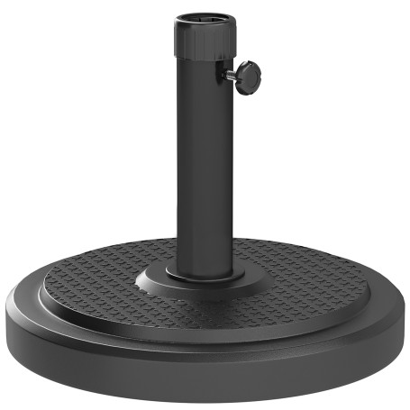 Rund Parasollfot Grå 22 kg Cement 38/48 mm