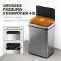 Sensorstyrd Soptunna Silver 40 l 35,5 x 26 x 55 cm Rostfritt Stål