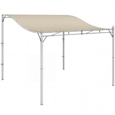Ersättningsduk För Pergola Vit 298 x 293 cm Polyester