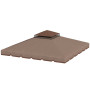Ersättningstak För Paviljong Brun 3 x 3 m Vattenavvisande