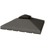 Ersättningsduk Till Paviljong Ljusgrå 3 x 3 m Vattenavvisande