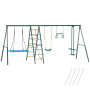5-i-1 Gungställning Blå 440 x 175 x 203 cm Metall