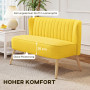 Tvåsitssoffa Gul 117 x 56,5 x 77 cm Tyg