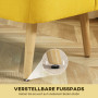 Tvåsitssoffa Gul 117 x 56,5 x 77 cm Tyg
