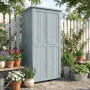 Trädgårdsskåp Grå 85 x 54 x 170 cm Trä