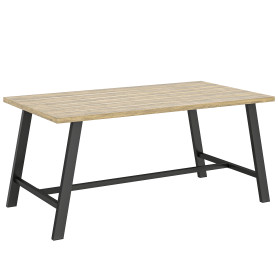 Rektangulärt Sidobord Brun 100 x 55 cm Metall