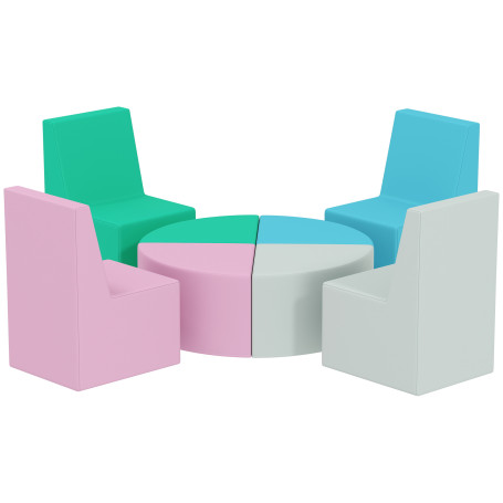 Skumblock Byggklossar För Barn Flerfärgad PU 8 Delar