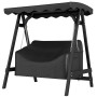 Vattentätt Skydd Över Trädgårdsgunga För Två Sitsar Svart 420D Oxfordtyg
