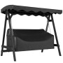 Vattentätt Skydd Över Trädgårdsgunga 3-Sits Svart Oxfordtyg 420D