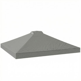 Ersättningstak Till Paviljong Grå 3 x 3 m UV50+ Vattentätt