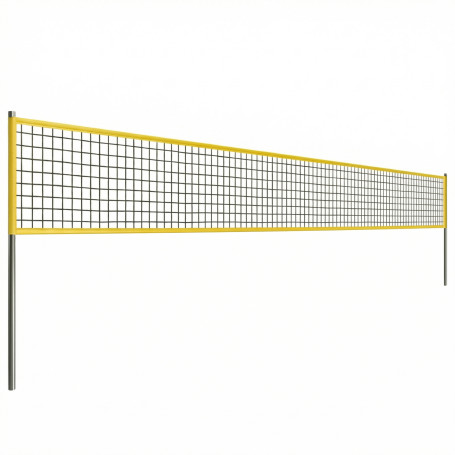 Portabelt Volleybollnät Set Svart 950 x 100 x 248 cm Stål