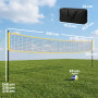 Portabelt Volleybollnät Set Svart 950 x 100 x 248 cm Stål