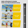 Portabelt Volleybollnät Set Svart 950 x 100 x 248 cm Stål