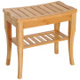 Duschpall Natur 47,5 x 26 x 44,5 cm Bambu Med Hylla