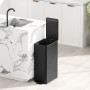 Papperskorg Svart 20 l Rostfritt Stål Mjukstängande Lock