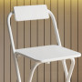 Fällbar Barstol Vit 37 x 45 x 87 cm Stål 2-pack
