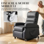 Elektrisk Relaxfåtölj Med Uppresningshjälp Mörkgrå