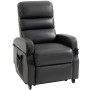 Elektrisk Relaxfåtölj Med Uppresningshjälp Mörkgrå