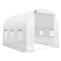 Tunnel Folieväxthus Vit 270 x 200 x 200 cm Med Hyllor